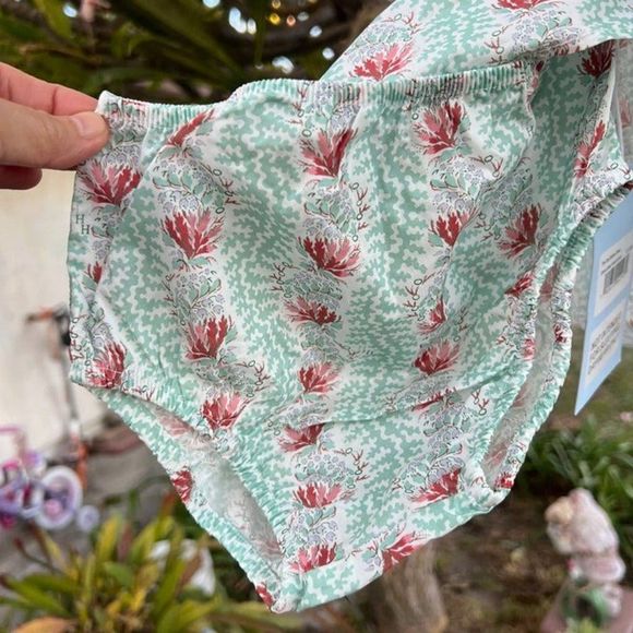 Hill House 12-18 months The Tiny Sienna Dress Trailing Vine Multi Cotton - Picture 6 of 7